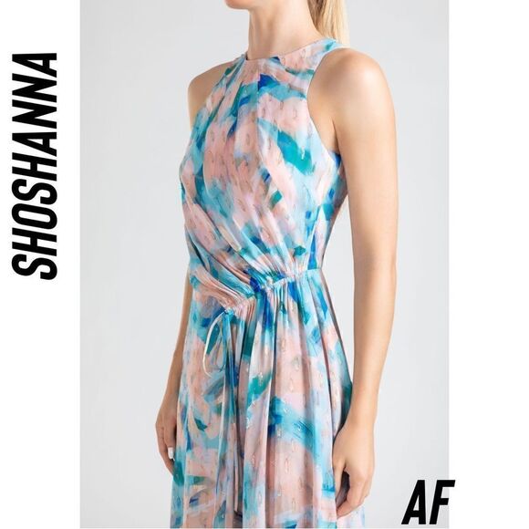 SHOSHANNA MIDNIGHT MACIE DRESS NET SIZE 12 - Picture 3 of 10